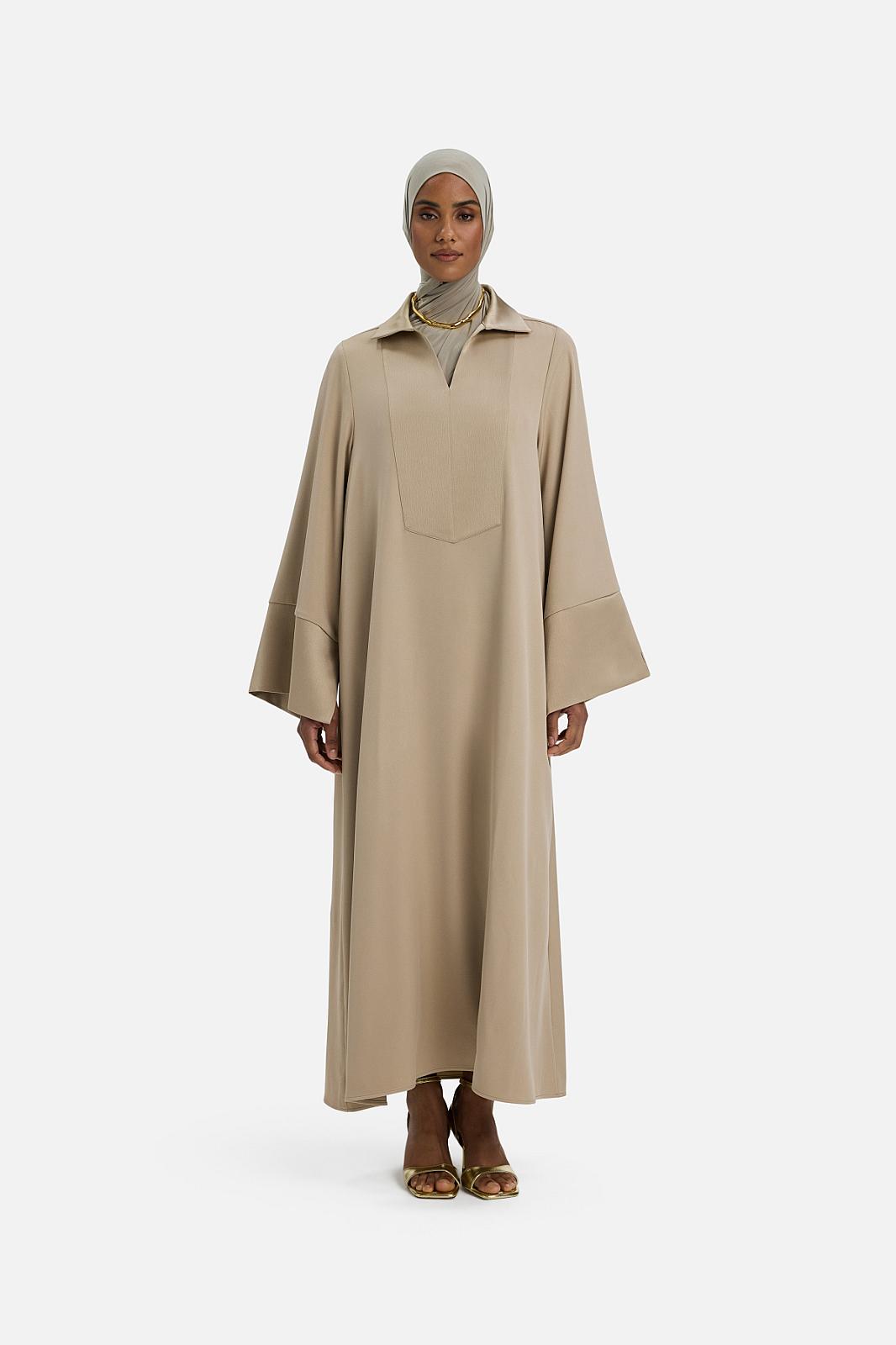 Kaftan Dress Short | Mocha